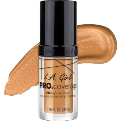 L.A Girl Pro Coverage Illuminating Foundation - Nude Beige 28ml image