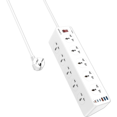 LDNIO SC10610C Power Socket Extension Universal Power Strip With 10 Outlets 2M image
