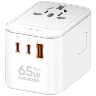 LDNIO Z6 3 USB Ports 65W Gan Travel Adapter image