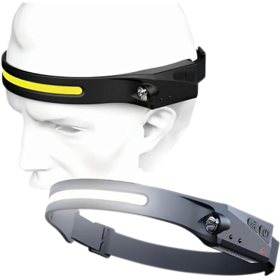 LED COB Head-light USB Rechargeable Head-lamp IPX6 Waterproof Light Head-lamp image