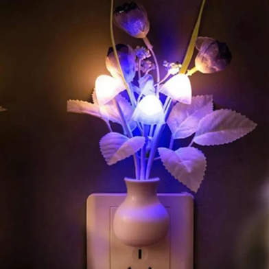 LED Digital Sensor Mushroom and Flower Lamp Multi-Color image