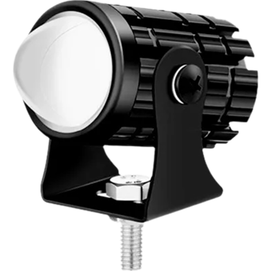 LED Fog Light For Bike Motorcycle Dual Beam And Color Waterproof Mini Driving Light Spot Light Fisheye Lens Auxiliary Motorcycle Headlight Spotlights 2 Wire Black (1 Pcs) image