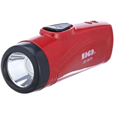 LED Torch Light (SDGD-8670)-Maroon With Money Check image