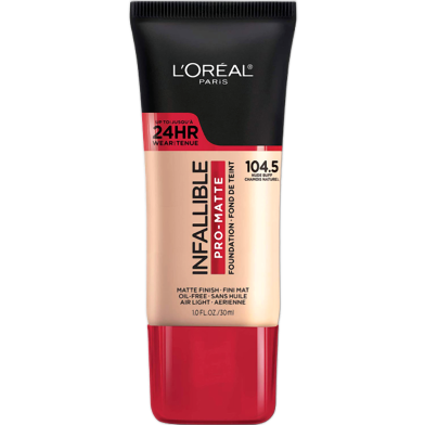 L'Oreal 24HR Infallible Pro Matte Foundation - 104.5 Nude Buff image