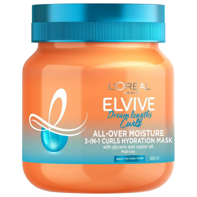L’Oreal Elvive Dream Lengths Curls 3-in-1 Curls Hydration Mask - 680ml image