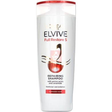 L'Oreal Elvive Full Restore 5 Repairing Shampoo For Damage Hair 400ml image
