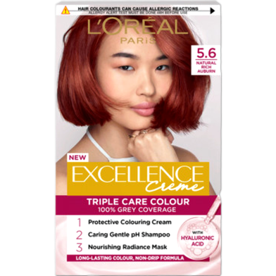 L'Oreal Excellence Creme Triple Care Colour - 5.6 Natural Rich Auburn image