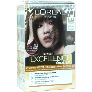 L'Oreal Excellence Fashion Hair Color 6.13 Golden Node Brown image