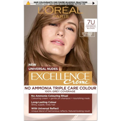 L'Oreal Excellence No Ammonia Triple Care Colour - 7U Universal Blonde image