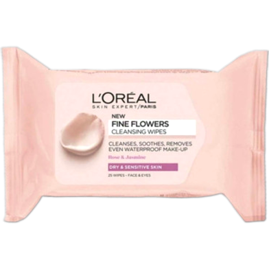 LO'real Fine Flowers Dry to Sensitive Cleansing Wipes image
