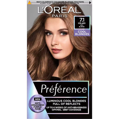 L'Oreal Hair Color Preference 7.1 Ash Blonde image