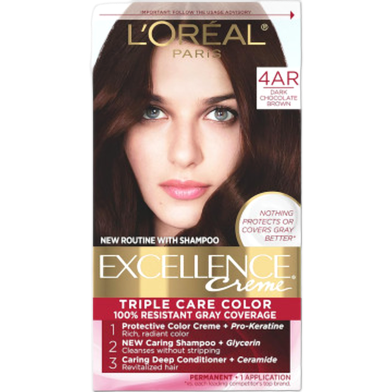 L'Oreal Hair Colour Excellence 4ar Dark Chocolate Brown image