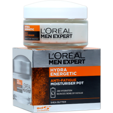 LOreal Men Expert Hydra Energetic Anti Fatigue Moisturiser Pot 50ml image