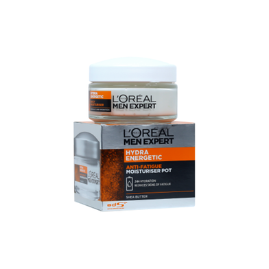 LOreal Men Expert Hydra Energetic Anti Fatigue Moisturiser Pot 50ml image