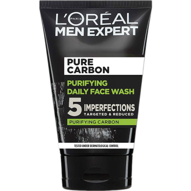 LOreal Men Expert Pure Carbon Purifying Daily Face Wash 100ml image