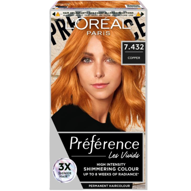 L'Oreal Perference Les Vivids High Intensity Shimmering Colour - 7.432 Copper image