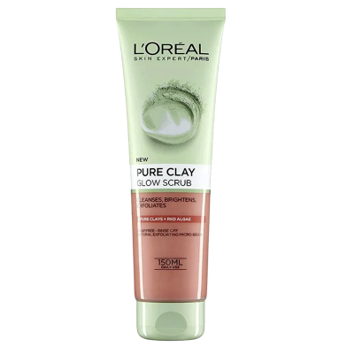 L'Oreal Pure Clay Glow Scrub - 150ml image