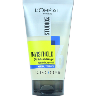 L'Oreal Studio Line 6 Invisi Hold Normal Strength 24h Natural Clear Gel 150ml image