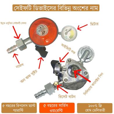 LPG Gas Cylinder Regulator with Safety Meter 20mm Alloy Aluminum Body – IGT Slide 2