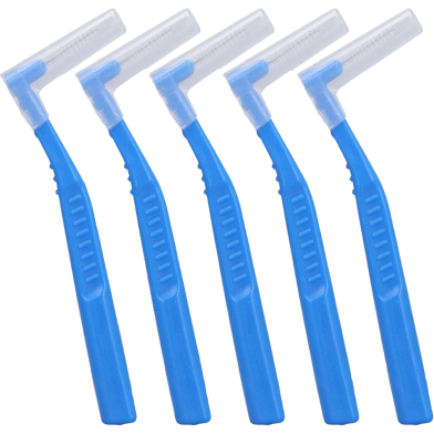 L Shaped Angle Interdental Brushes for Between Teeth and Gums, Brush Micro Tight Cleaner, Plaque Removal - 5 pcs image