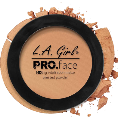 La Girl Pro Face Matte Pressed Powder Warm Honey 7 gm - GPP607 -81555966072 image