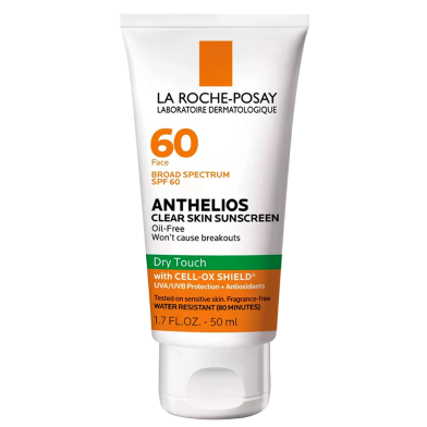 La Roche Posay Anthelios Dry Touch Clear Skin Oil Free Sunscreen for Face SPF 60 - 50ml image