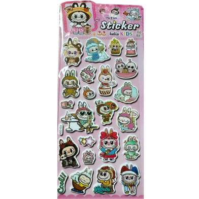 Labubu Puffy Sticker Set 1 Pcs image