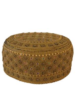 Lahori Pakistani Tupi - Forest Green (Any Design) - Size 56 image