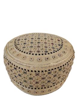 Lahori Pakistani Tupi - Mushroom Color (Any Design) - Size 55 image