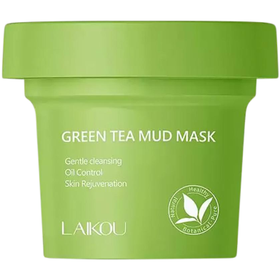 Laikou Green Tea Mud Mask Deep Cleansing Pores Blackhead Reduce Acne 100 gm -340793902 image
