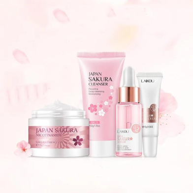 Laikou Japan Sakura Brightening Set Skin Care Set 4 Pcs image