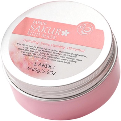 Laikou Japan Sakura Mud Mask – 90g image