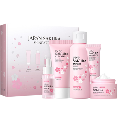 Laikou Japan Sakura Skin Care Set - 5Pcs image