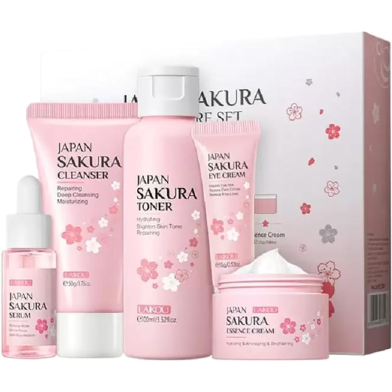 Laikou Japan Sakura Skin Care Set – 5 PCS image