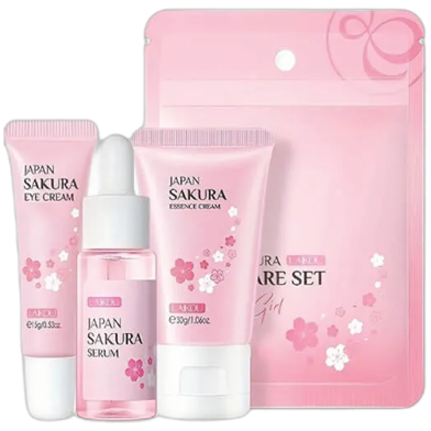 Laikou Japan Sakura Skincare Set - 3pcs image