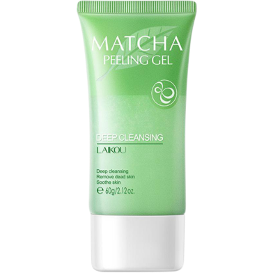 Laikou Matcha Peeling Gel Facial Scrub - 60gm image