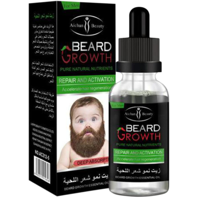 Laikou Natural Organic Beard Growth Oil for Men - 30ml image