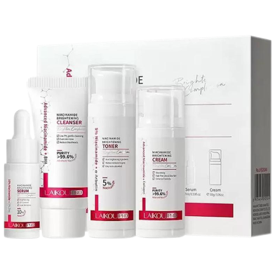 Laikou Pro Niacinamide Skincare Set Whitening - 4pcs image