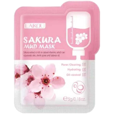 Laikou Sakura Mud Mask: Blossom Goodness-1pcs image