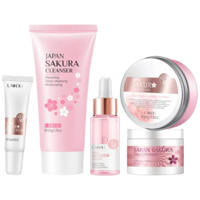 Laikou Sakura Skin Care Combo Set 5pcs image