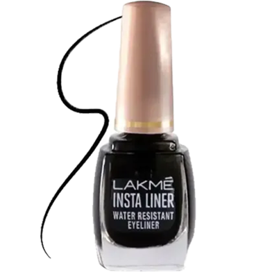 Lakme Insta Eye Liner Black Semi Matte Finish Water Resistant Long-Lasting Eyeliner 9 ml image