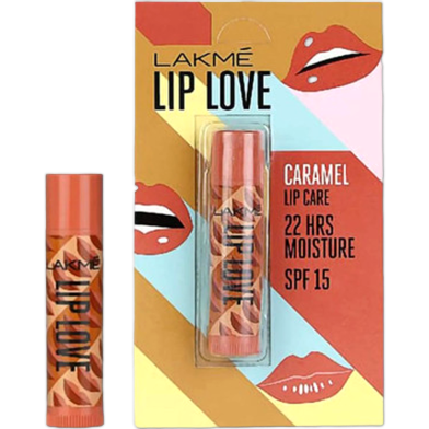 Lakme Lip Love 22hr Moisture Spf15 Lip Balm - Caramel image