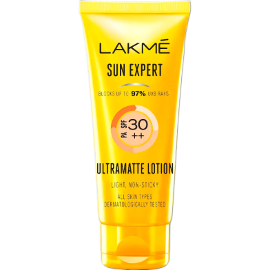 Lakme Sun Expert SPF 30 PAPlusPlusPlus Ultra Matte Lotion – 100ml image