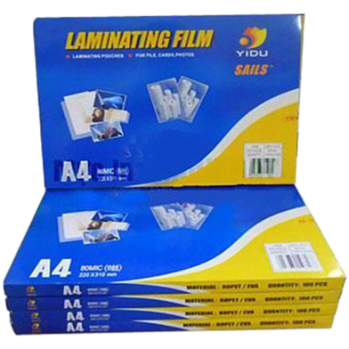 Lamination Film A4 Size Paper -100 Pcs image