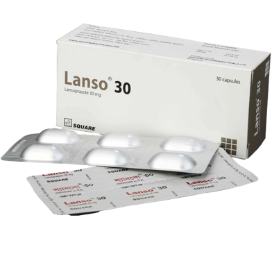 Lanso 30 mg Capsule 6's Strip image
