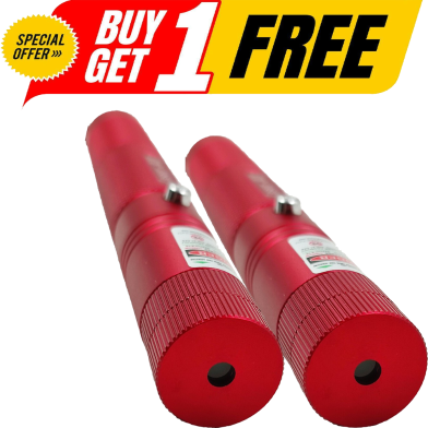 Laser Pointer Light Rechargeable Green Adjustable Burn Match Light Laser_Light_303_Red_332c (Buy One Get One FREE) image