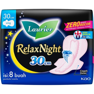 Laurier Sanitary Napkin Relax Night 30cm-8 Pad image