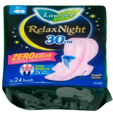 Laurier Sanitary Napkin Relax night Wing-24 pcs image