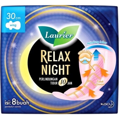 Laurier Sanitary Napkin Relax night Wing-16 pcs image