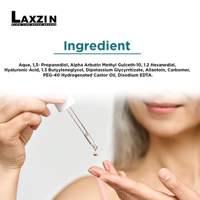 Laxzin Alpha Arbutin 02 percent With Hyaluronic Acid Serum-30ml Slide 5